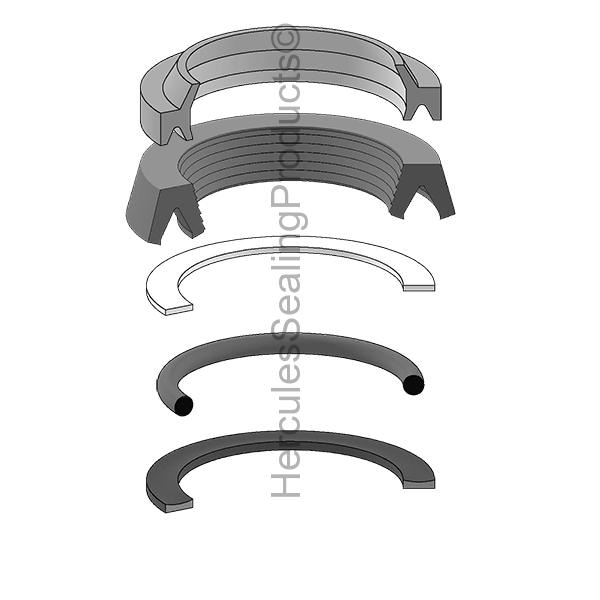 Miller - After Market Parts Hydraulic Cylinder Repair Kit- RK-I-U-1-1.750 HV2-KR600-175 - main